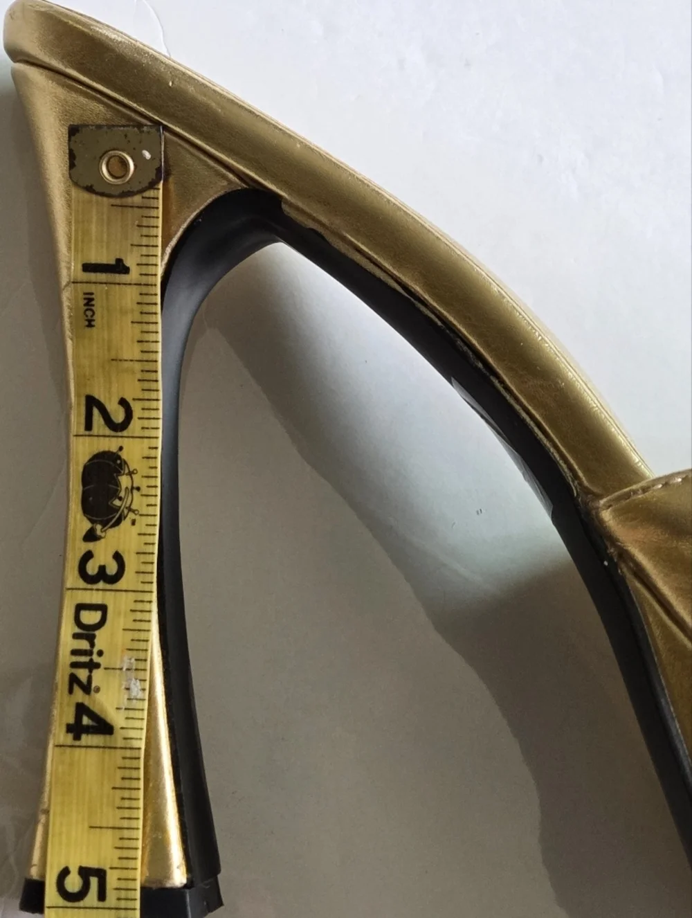 Public Desire Metallic Gold Platform Mules